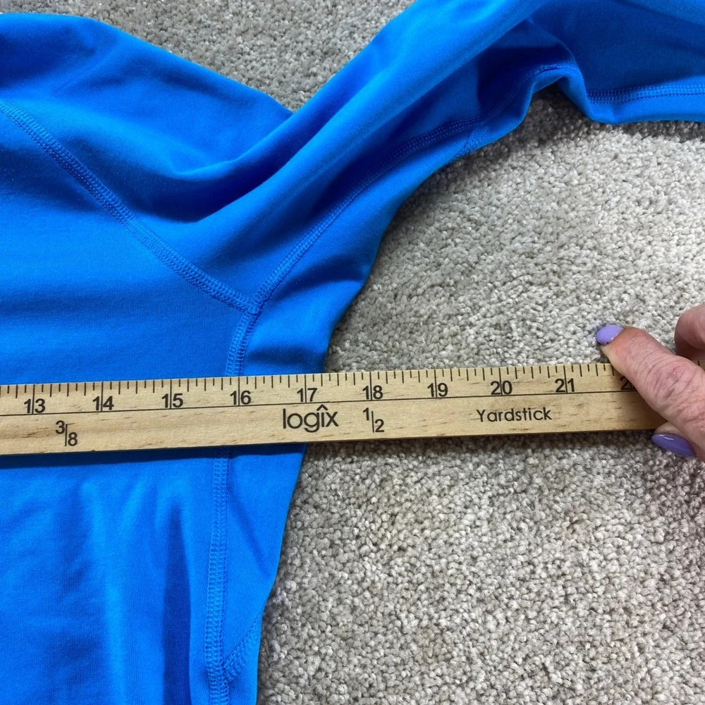 Nike Therma-FIT Training Top Womens Medium Blue Quarter Zip Pullover‎